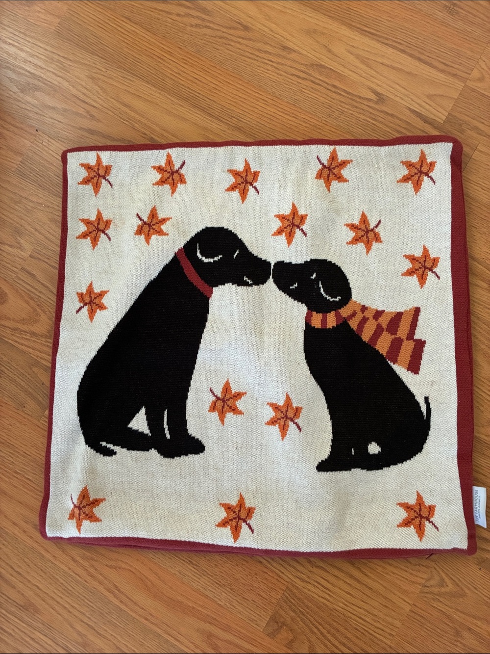 The Farmhouse" by Rachel Ashwell Dog love Pillow cotton double-sided 20”